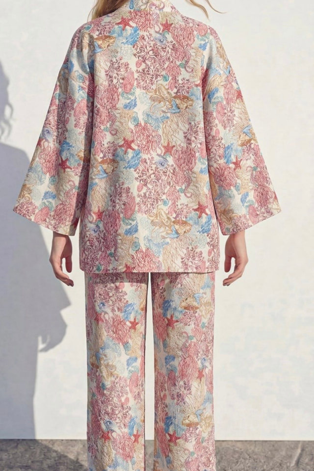 Desenli Kimono