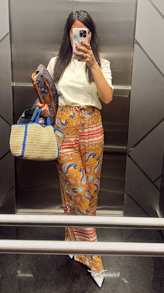 Bohem Desenli Pantolon