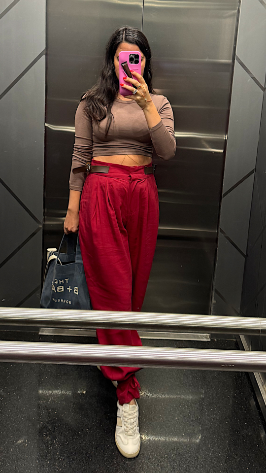 Kemer Toka Detaylı Paçası Bağlamalı Pantolon