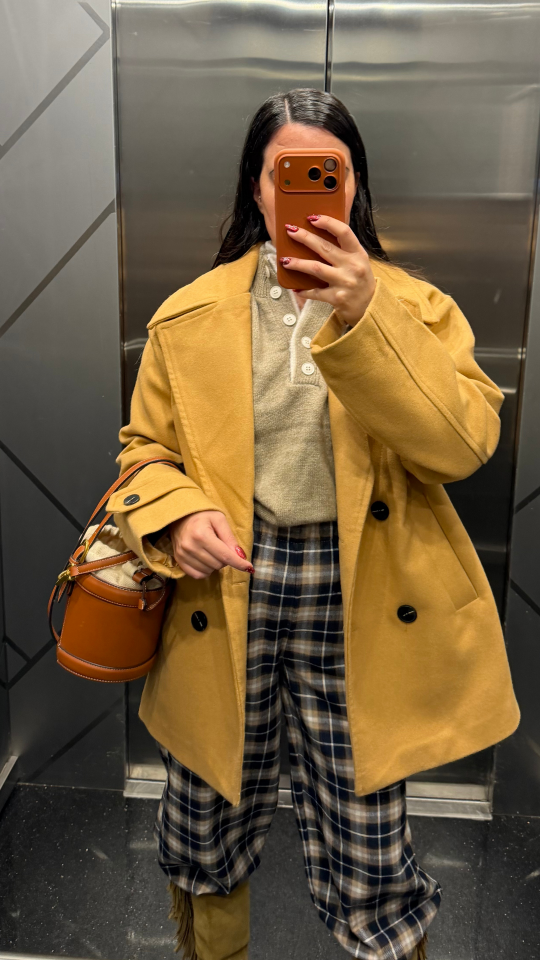 Oversize Kaşe Kaban