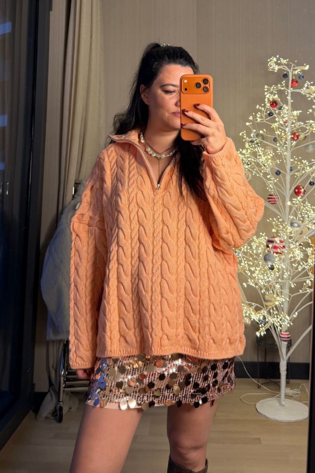 Yavru ağzı Triko Kazak